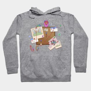 Weirdcore pinboard Hoodie